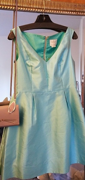 Sold:Kate Spade Susannah Dress, silk blend fit & flare - Picture 3 of 8